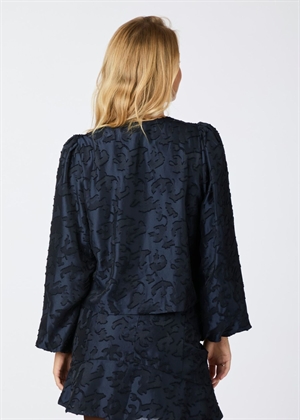 Daliska artwork bluse Navy Neo Noir 